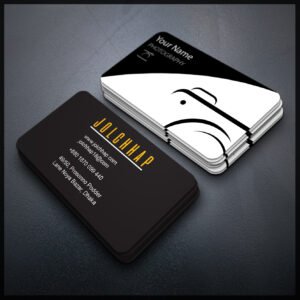 Back To Back Round Cutting Business Card