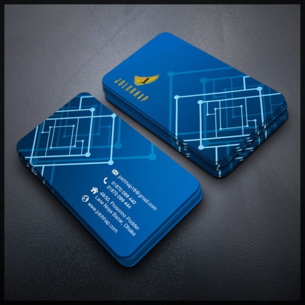 Back To Back Round Cutting Business Card