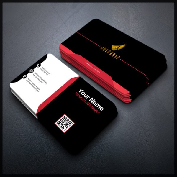 Back To Back Round Cutting Business Card