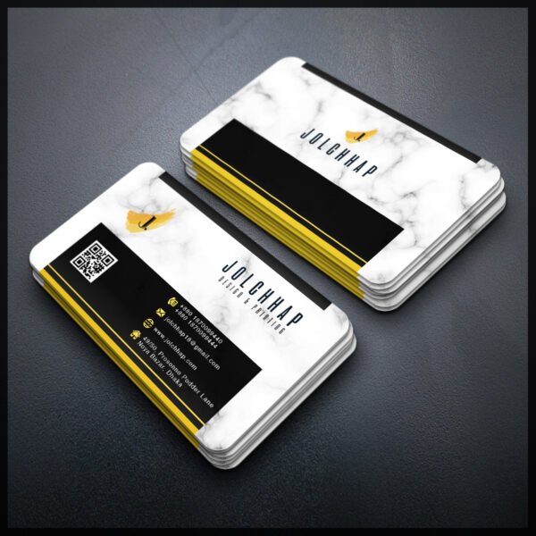 Back To Back Round Cutting Business Card