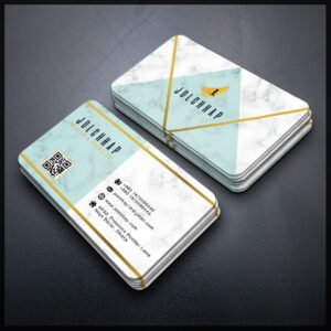 Back To Back Round Cutting Business Card