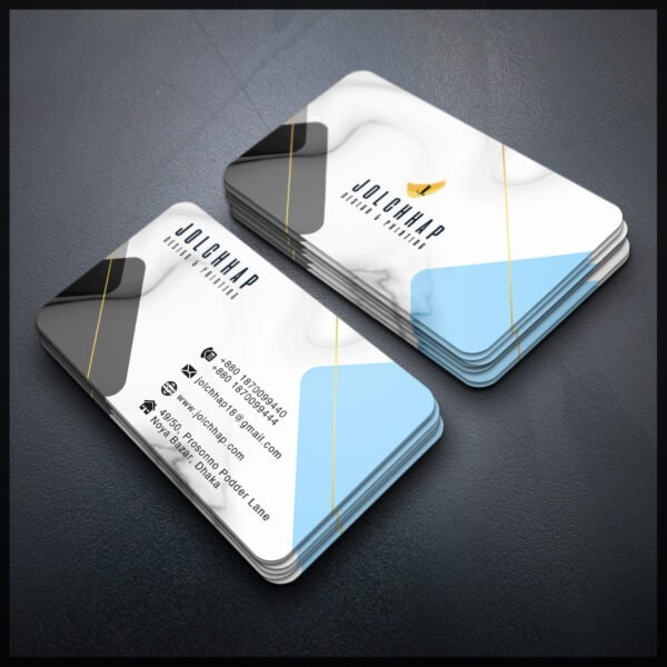 Back To Back Round Cutting Business Card
