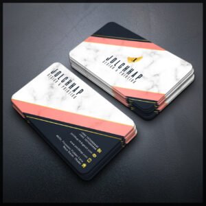 Back To Back Round Cutting Business Card