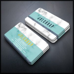Back To Back Round Cutting Business Card