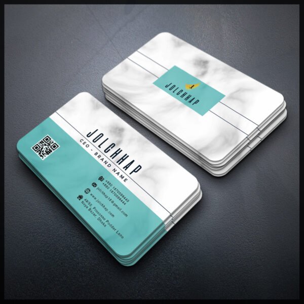 Back To Back Round Cutting Business Card