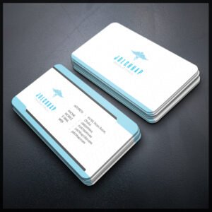 Back To Back Round Cutting Business Card