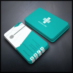 Back To Back Round Cutting Business Card