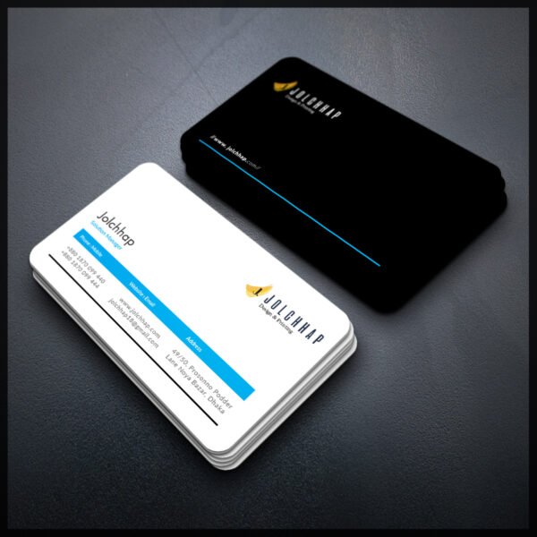 Back To Back Round Cutting Business Card