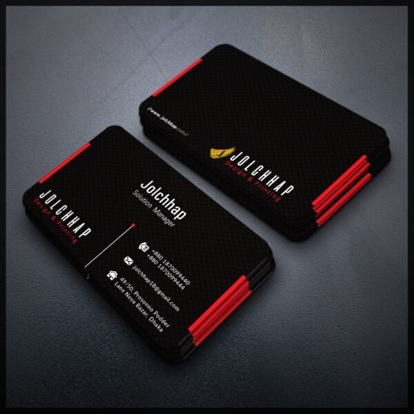 Back To Back Round Cutting Business Card
