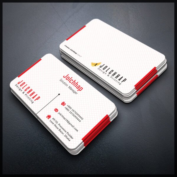Back To Back Round Cutting Business Card