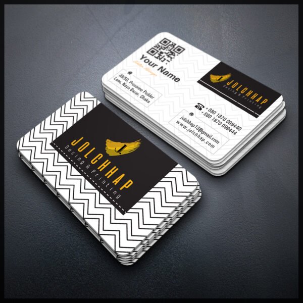 Back To Back Round Cutting Business Card