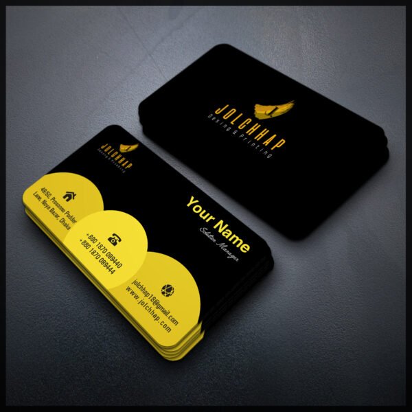 Back To Back Round Cutting Business Card