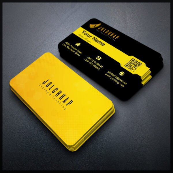 Back To Back Round Cutting Business Card