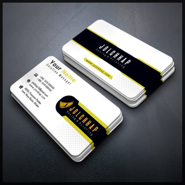 Back To Back Round Cutting Business Card