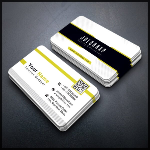 Back To Back Round Cutting Business Card