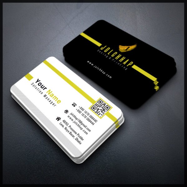 Back To Back Round Cutting Business Card