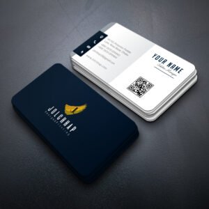 Back To Back Round Cutting Business Card