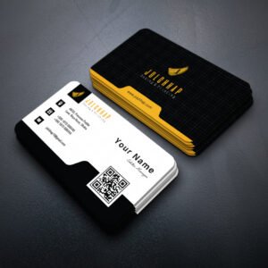 Back To Back Round Cutting Business Card