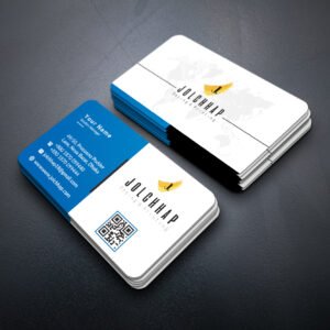 Back To Back Round Cutting Business Card