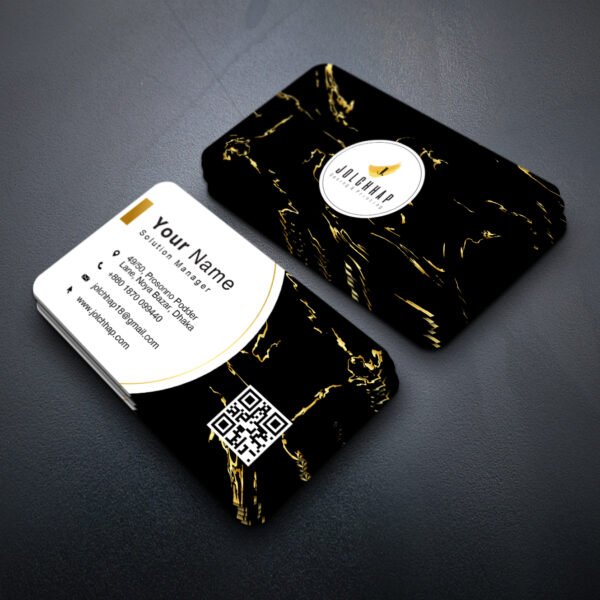 Back To Back Round Cutting Business Card