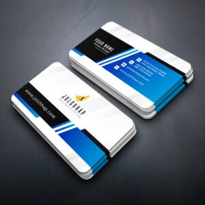 Back To Back Round Cutting Business Card
