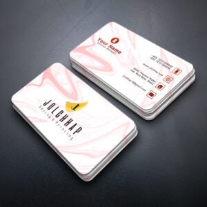 Back To Back Round Cutting Business Card