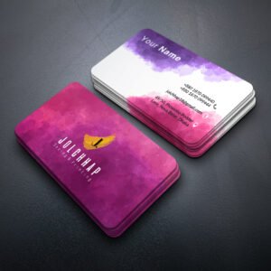 Back To Back Round Cutting Business Card