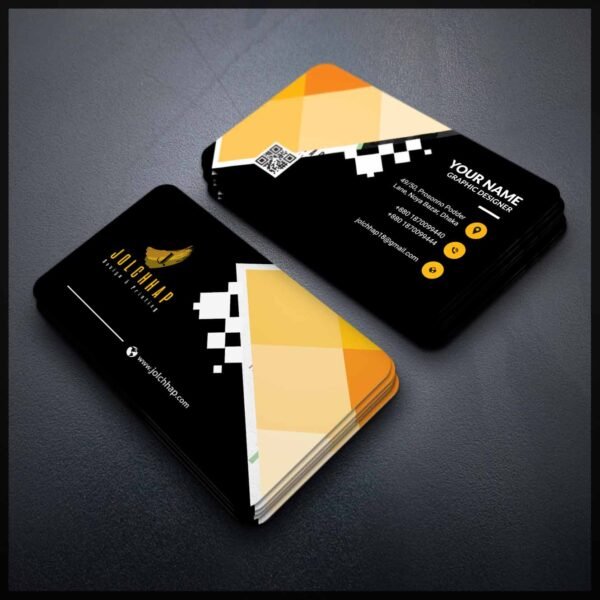 Back To Back Round Cutting Business Card