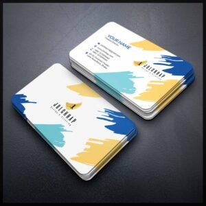 Back To Back Round Cutting Business Card