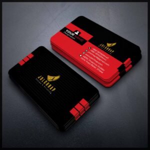Back To Back Round Cutting Business Card