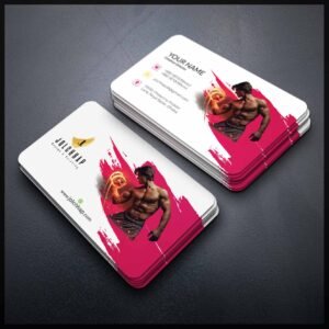 Back To Back Round Cutting Business Card
