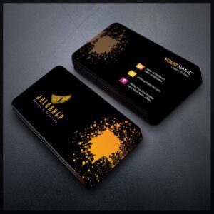 Back To Back Round Cutting Business Card