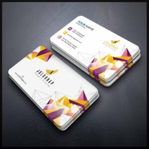 Back To Back Round Cutting Business Card