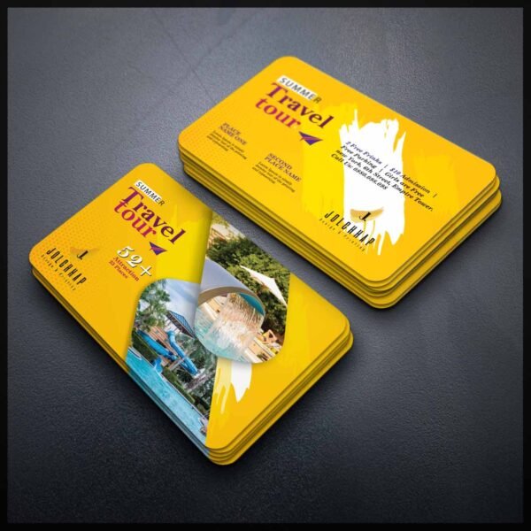 Back To Back Round Cutting Business Card