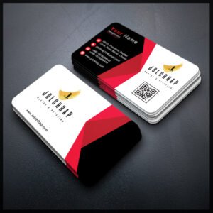 Back To Back Round Cutting Business Card