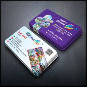 Back To Back Round Cutting Business Card