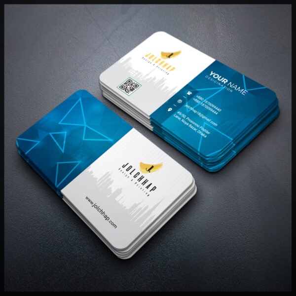 Back To Back Round Cutting Business Card