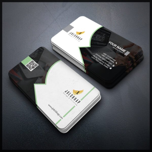 Back To Back Round Cutting Business Card