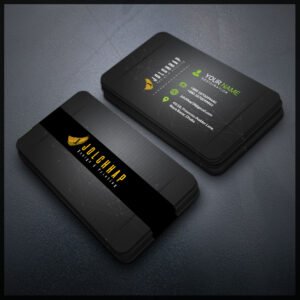 Back To Back Round Cutting Business Card