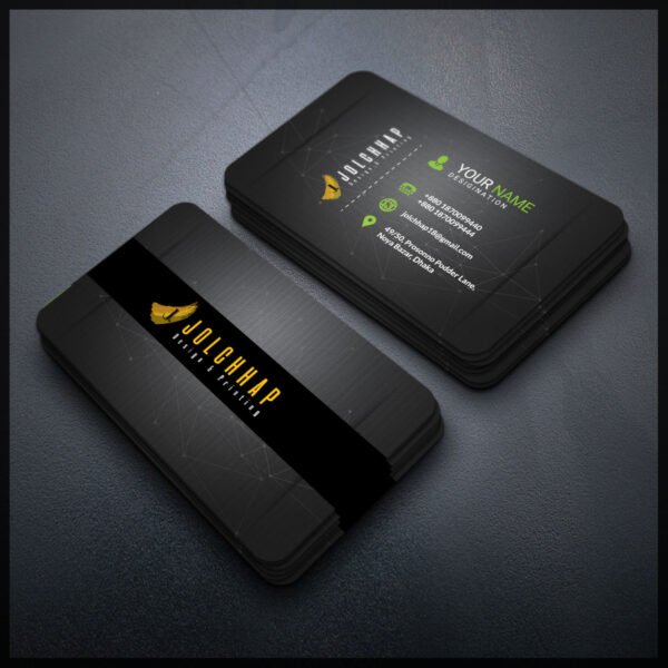 Back To Back Round Cutting Business Card