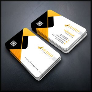 Back To Back Round Cutting Business Card