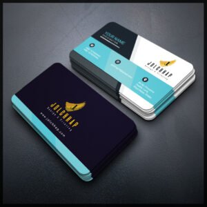Back To Back Round Cutting Business Card