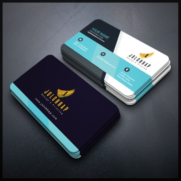 Back To Back Round Cutting Business Card