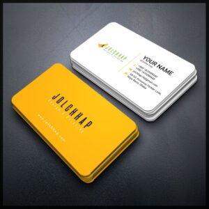 Back To Back Round Cutting Business Card
