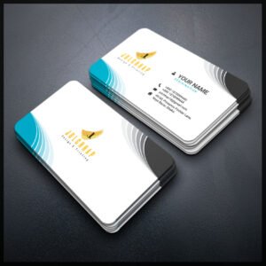 Back To Back Round Cutting Business Card