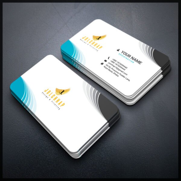 Back To Back Round Cutting Business Card