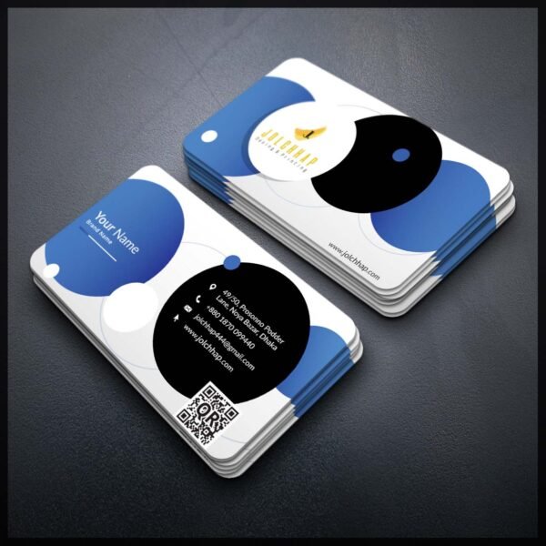 Back To Back Round Cutting Business Card