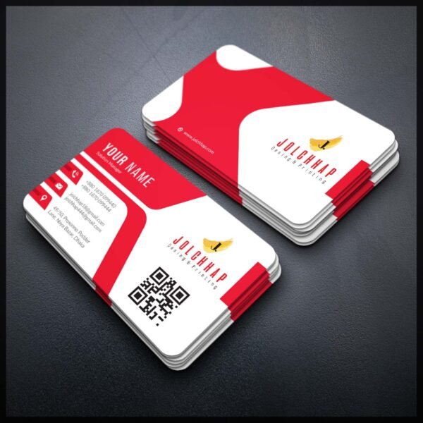 Back To Back Round Cutting Business Card