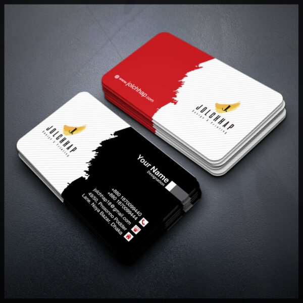 Back To Back Round Cutting Business Card