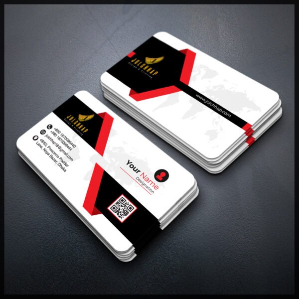 Back To Back Round Cutting Business Card